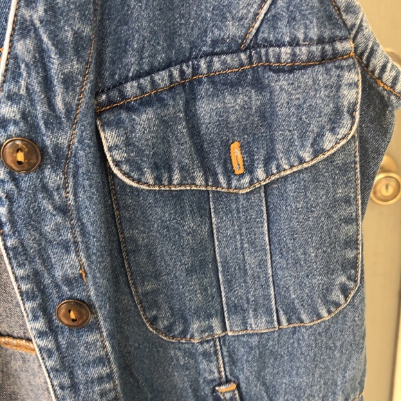 Vintage California Gold Rush denim dress cover. - Picture 4 of 4